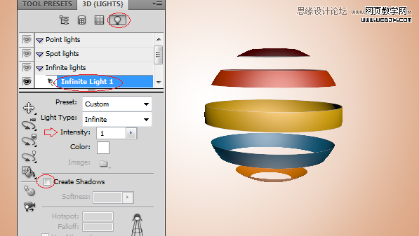 Photoshop3D功能制作立体效果的彩球