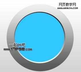 Photoshop教程:绘制金属质感蓝色Email图标_webjx.com