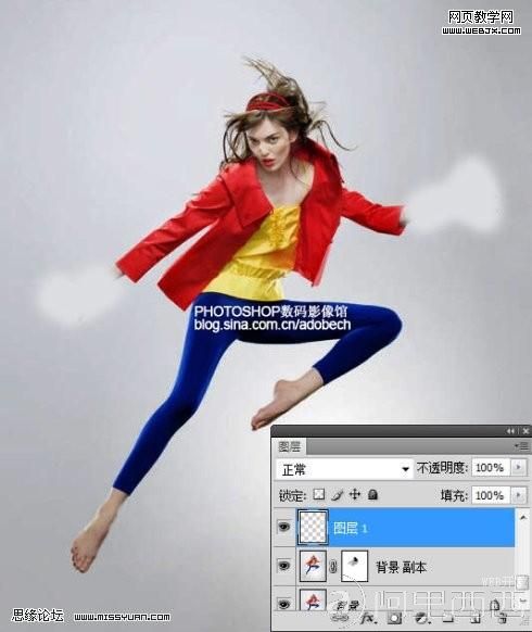 Photoshop合成教程:海上踏浪效果_爱易学习网
